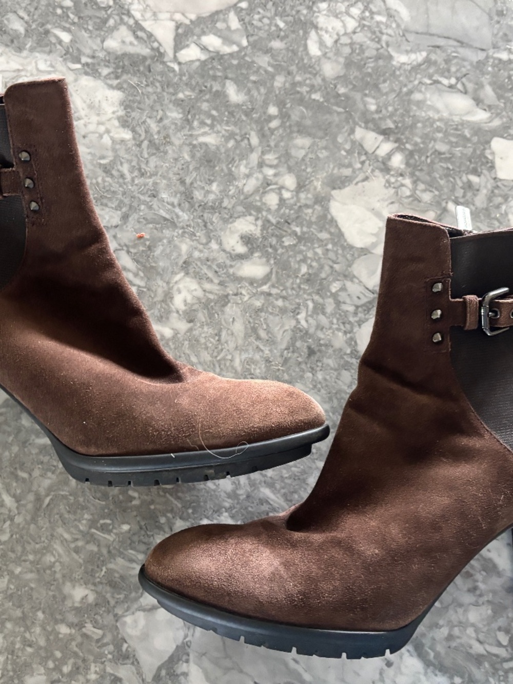 Aquatalia Brown Suede Booties